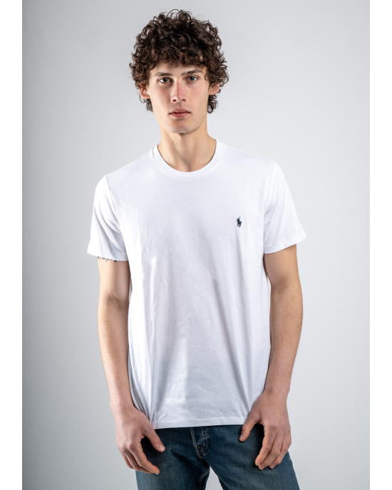 T-shirt Polo Ralph Lauren άσπρο ΚΟΝΤΟΜΑΝΙΚΕΣ