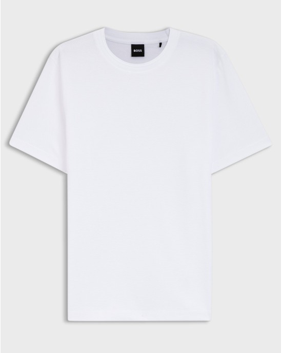 T-Shirt Boss άσπρο ΚΟΝΤΟΜΑΝΙΚΕΣ