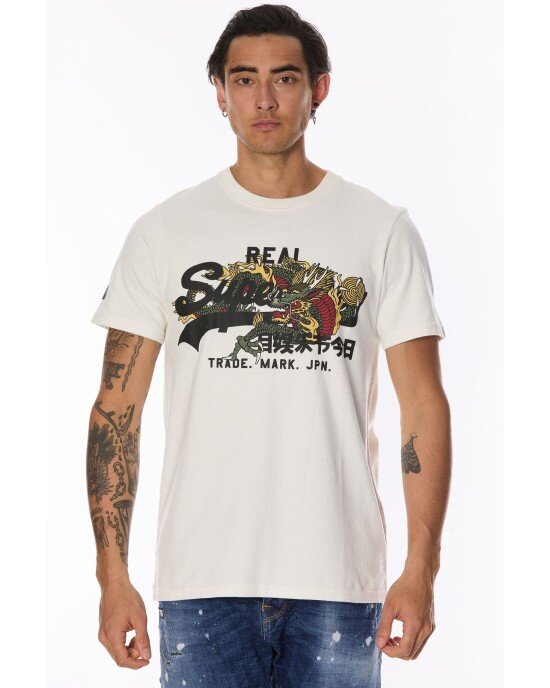 T-shirt SUPERDRY άσπρο T-shirt SUPERDRY άσπρο