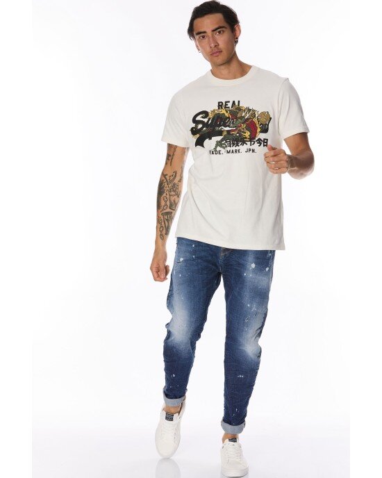 T-shirt SUPERDRY άσπρο T-shirt SUPERDRY άσπρο