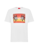 T-Shirt Hugo άσπρο ΚΟΝΤΟΜΑΝΙΚΕΣ