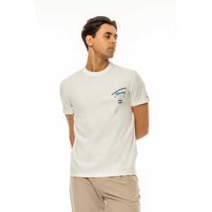 T-shirt Tommy Jeans άσπρο T-shirt Tommy Jeans άσπρο