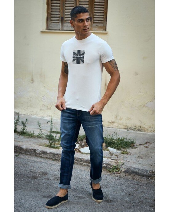 T-shirt Pepe Jeans άσπρο T-shirt Pepe Jeans άσπρο