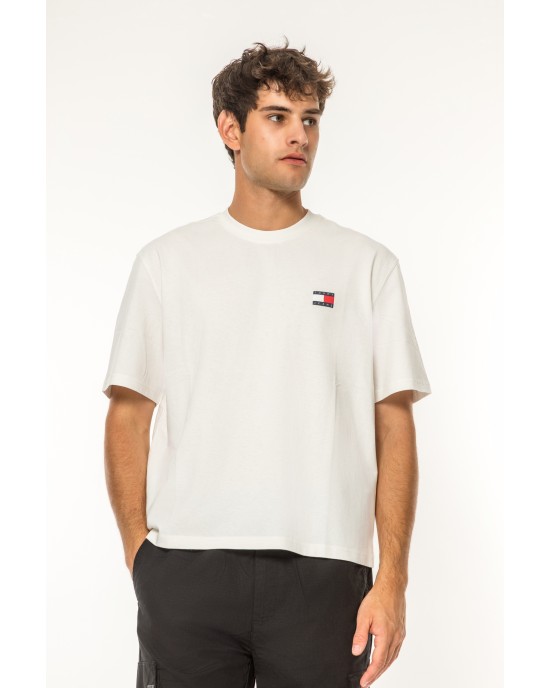 T-shirt Tommy Jeans άσπρη ΚΟΝΤΟΜΑΝΙΚΕΣ