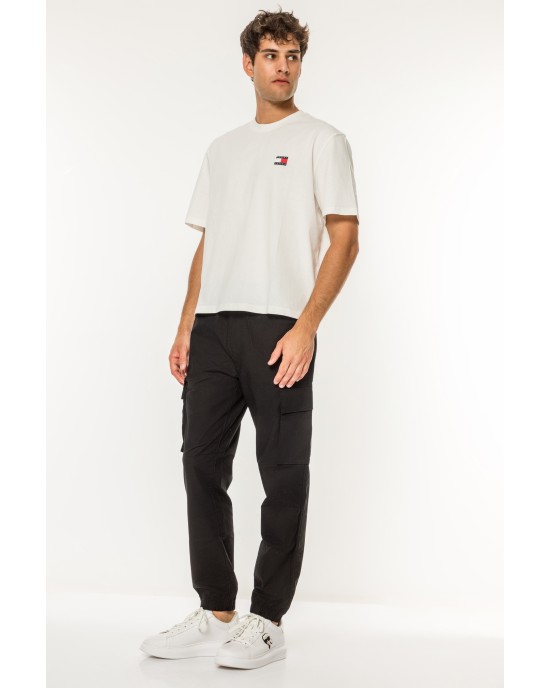 T-shirt Tommy Jeans άσπρη ΚΟΝΤΟΜΑΝΙΚΕΣ