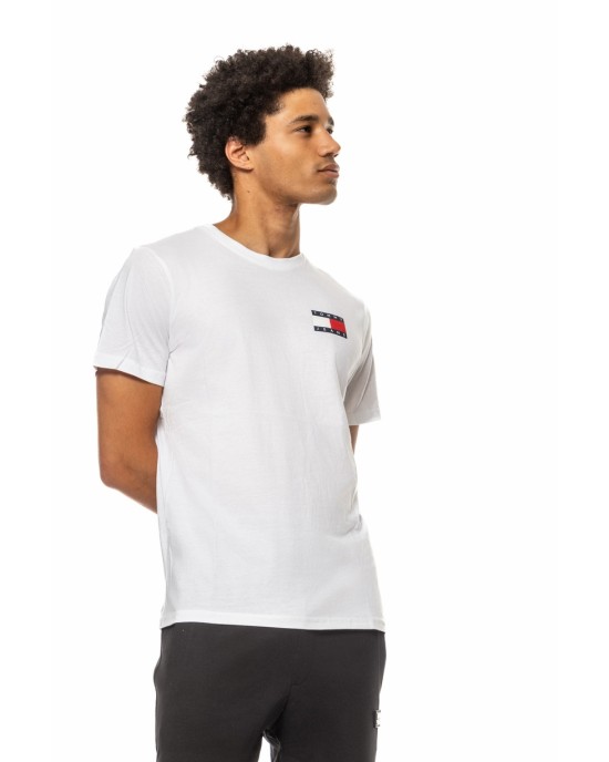 T-shirt Tommy Jeans άσπρη ΚΟΝΤΟΜΑΝΙΚΕΣ
