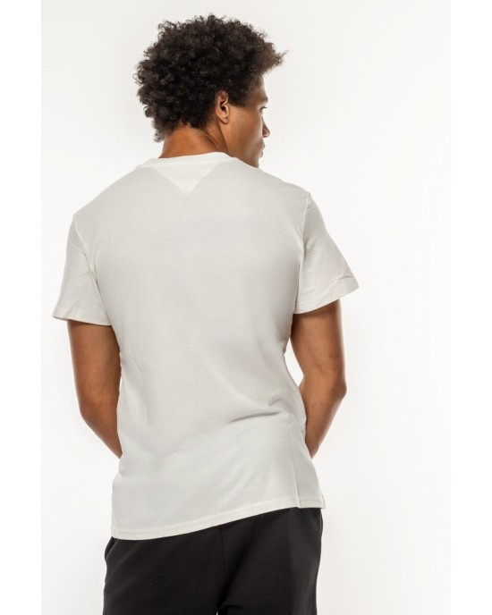 T-shirt Tommy Jeans άσπρο ΚΟΝΤΟΜΑΝΙΚΕΣ