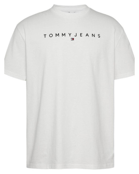 T-shirt Tommy Jeans άσπρο ΚΟΝΤΟΜΑΝΙΚΕΣ