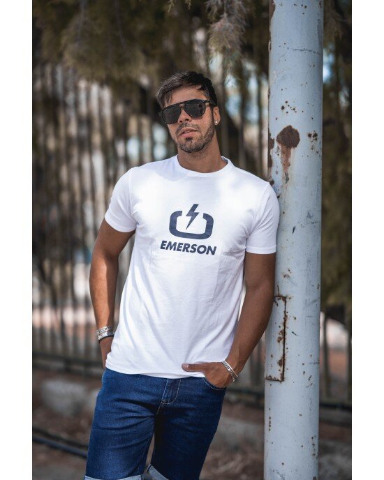 T-shirt Emerson άσπρο