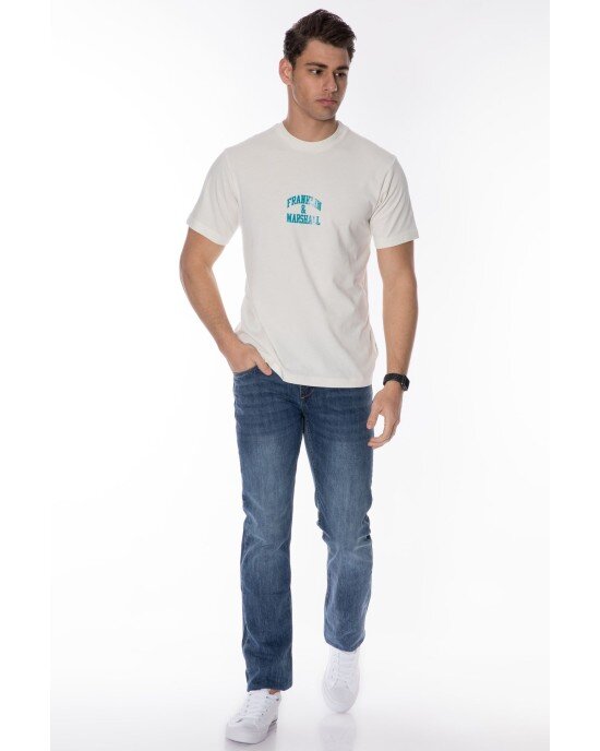 T-shirt Franklin Marshall άσπρο T-shirt Franklin Marshall άσπρο
