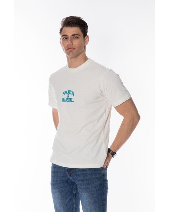 T-shirt Franklin Marshall άσπρο T-shirt Franklin Marshall άσπρο
