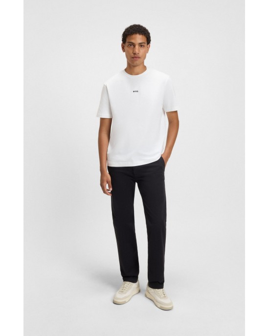 T-Shirt Boss άσπρο ΚΟΝΤΟΜΑΝΙΚΕΣ