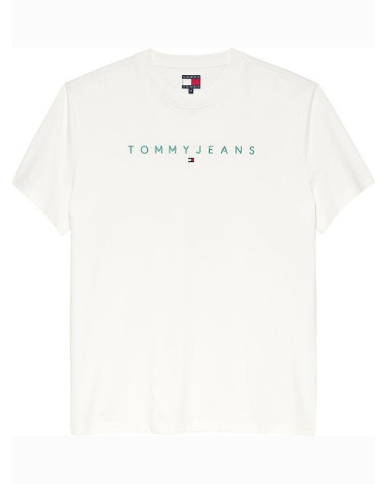 T-shirt Tommy Jeans άσπρο ΚΟΝΤΟΜΑΝΙΚΕΣ