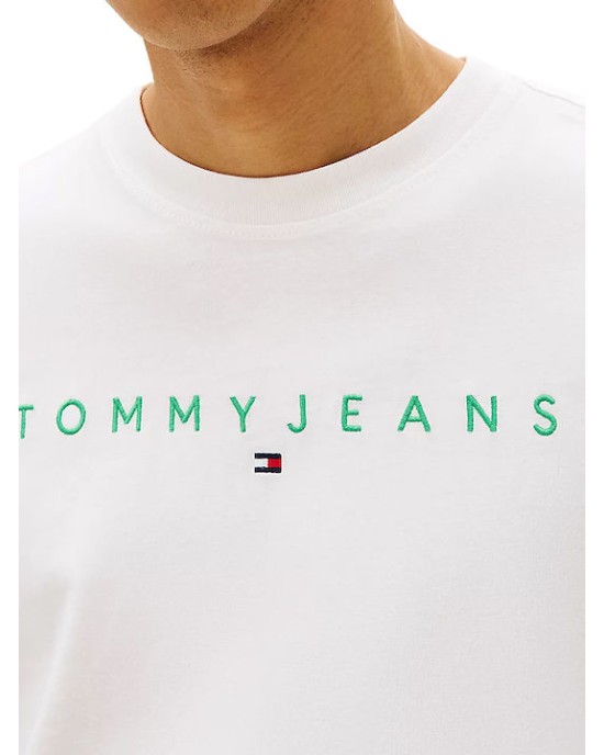 T-shirt Tommy Jeans άσπρο ΚΟΝΤΟΜΑΝΙΚΕΣ