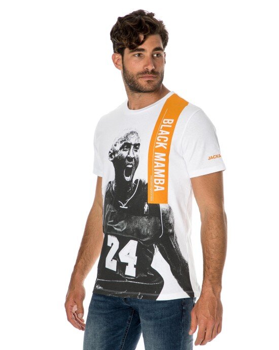 T-shirt Jack n Jones άσπρο T-shirt Jack n Jones άσπρο