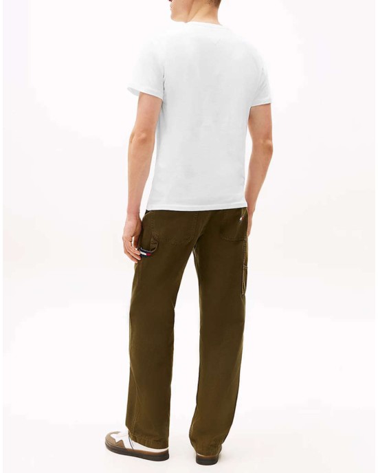 T-shirt Tommy Jeans άσπρο ΚΟΝΤΟΜΑΝΙΚΕΣ