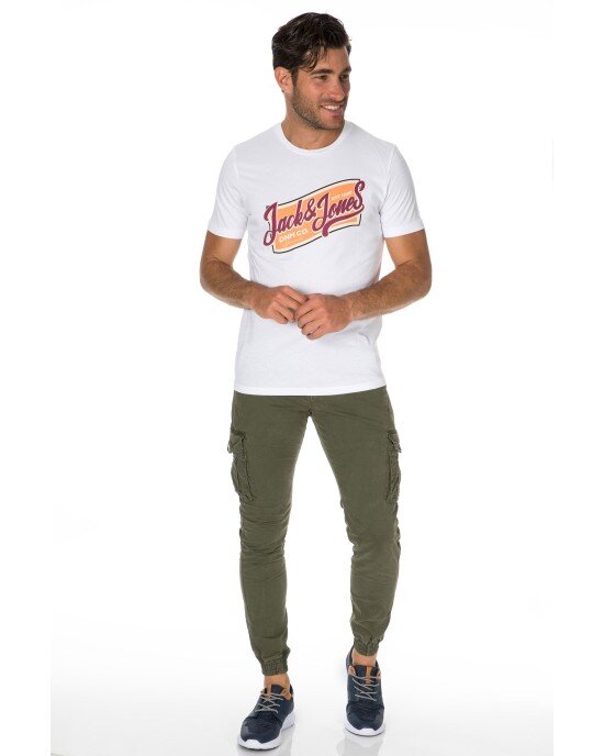 T-shirt Jack n Jones άσπρο T-shirt Jack n Jones άσπρο