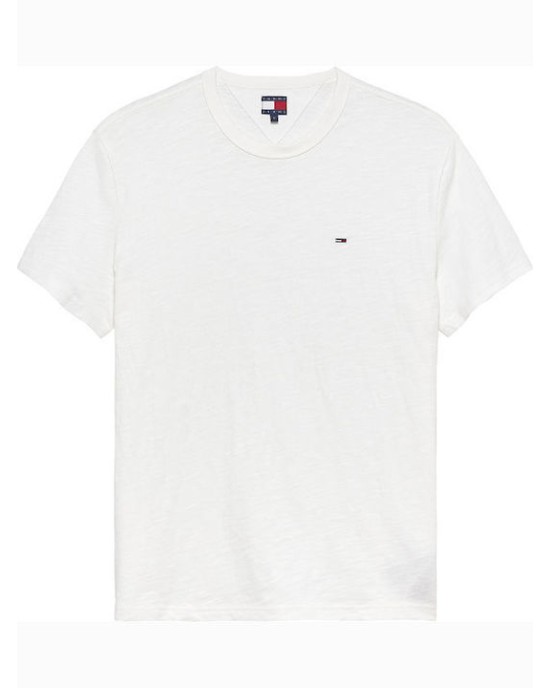 T-shirt Tommy Jeans άσπρο ΚΟΝΤΟΜΑΝΙΚΕΣ