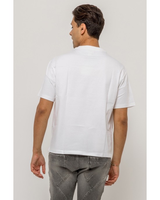 T-shirt Calvin Klein άσπρη ΚΟΝΤΟΜΑΝΙΚΕΣ