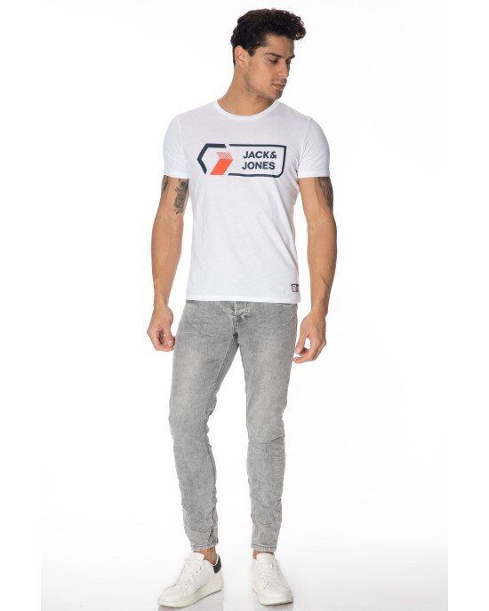 T-shirt Jack n Jones άσπρο