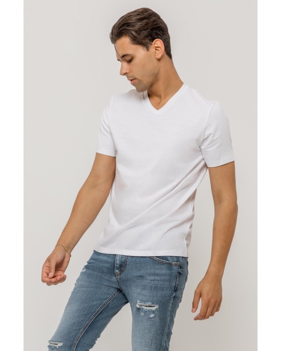 T-shirt Calvin Klein άσπρη ΚΟΝΤΟΜΑΝΙΚΕΣ