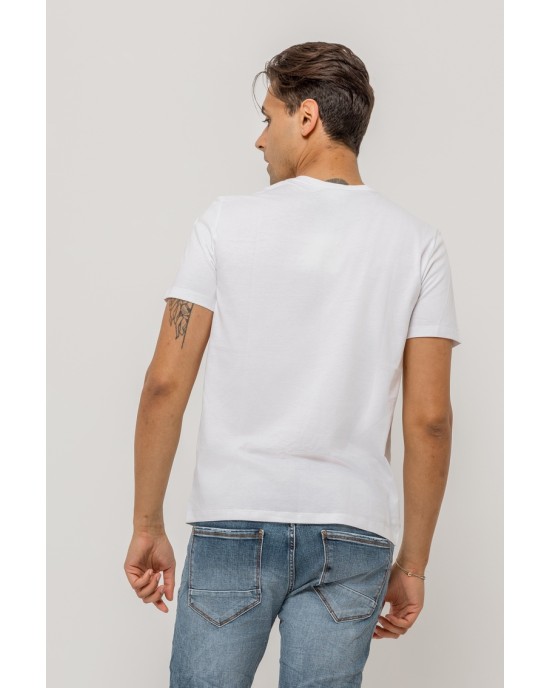 T-shirt Calvin Klein άσπρη ΚΟΝΤΟΜΑΝΙΚΕΣ
