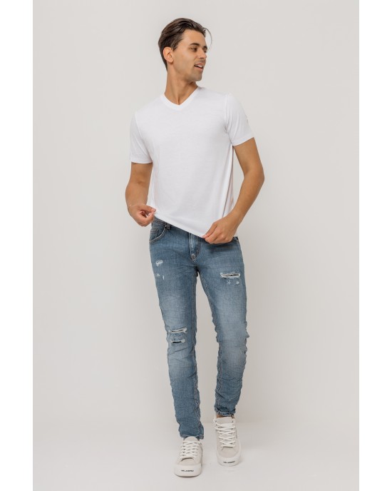 T-shirt Calvin Klein άσπρη ΚΟΝΤΟΜΑΝΙΚΕΣ