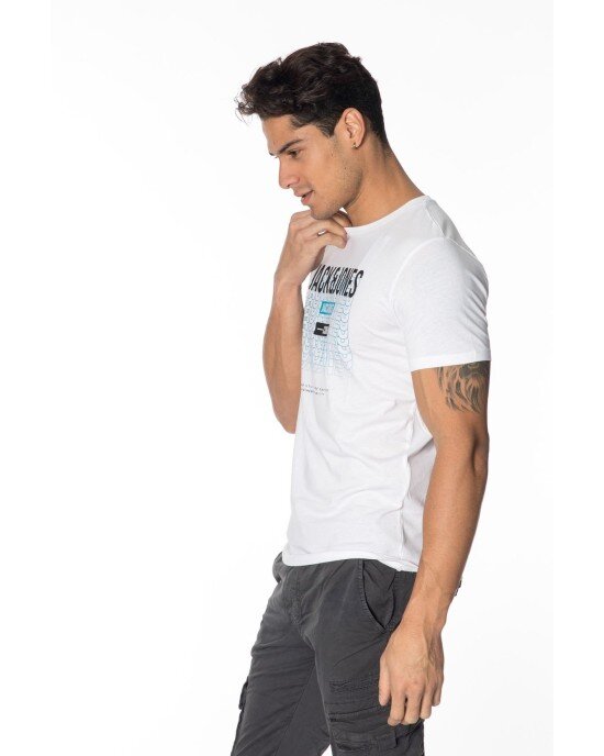 T-shirt Jack n Jones άσπρο