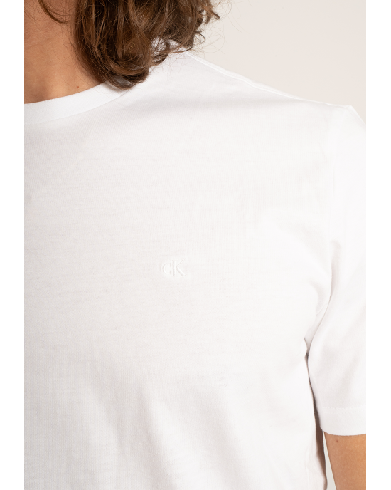 T-shirt Calvin Klein άσπρο ΚΟΝΤΟΜΑΝΙΚΕΣ
