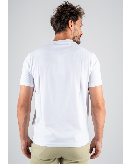 T-shirt Karl Lagerfeld άσπρο ΚΟΝΤΟΜΑΝΙΚΕΣ