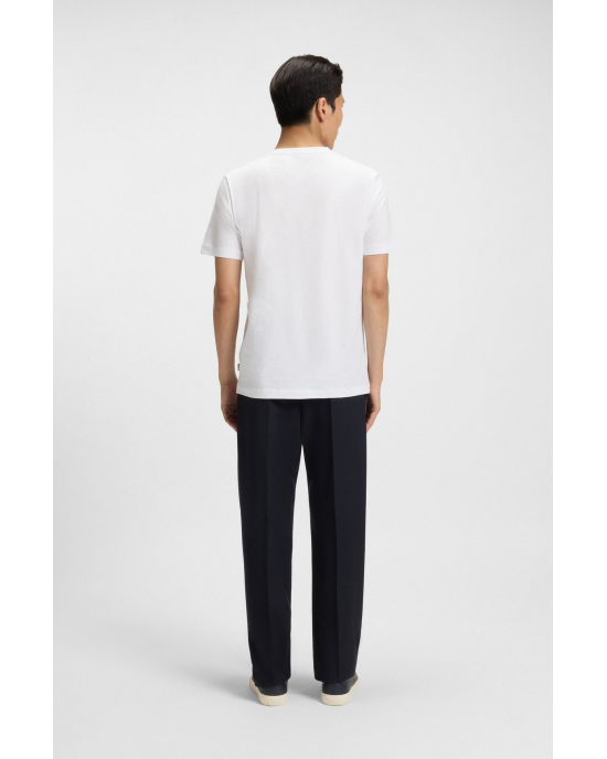 T-Shirt Boss άσπρο ΚΟΝΤΟΜΑΝΙΚΕΣ