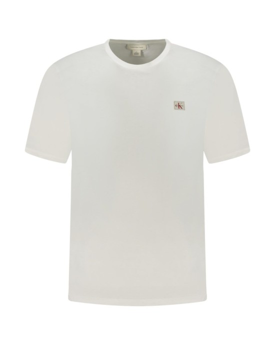 T-shirt Calvin Klein άσπρη ΚΟΝΤΟΜΑΝΙΚΕΣ