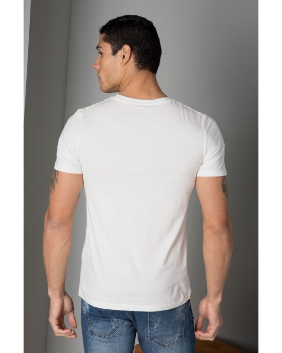 T-shirt Jack n Jones Ασπρο T-shirt Jack n Jones Ασπρο
