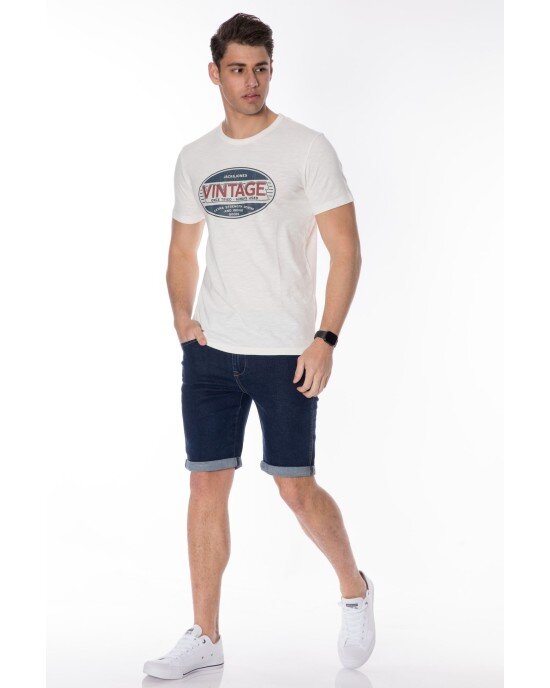 T-shirt Jack n Jones άσπρο T-shirt Jack n Jones άσπρο