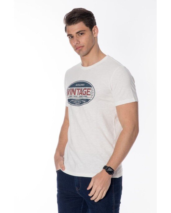 T-shirt Jack n Jones άσπρο T-shirt Jack n Jones άσπρο