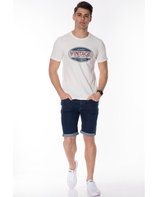 T-shirt Jack n Jones άσπρο T-shirt Jack n Jones άσπρο