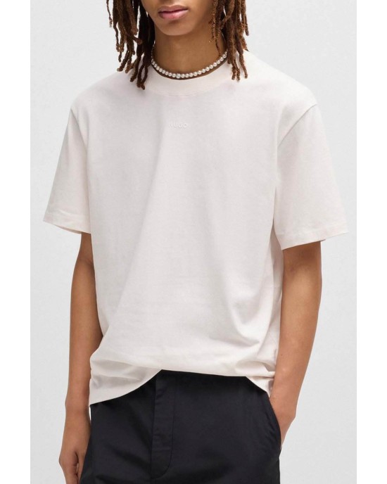 T-Shirt Hugo άσπρο ΚΟΝΤΟΜΑΝΙΚΕΣ