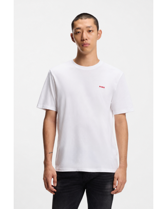 T-Shirt Hugo άσπρο ΚΟΝΤΟΜΑΝΙΚΕΣ