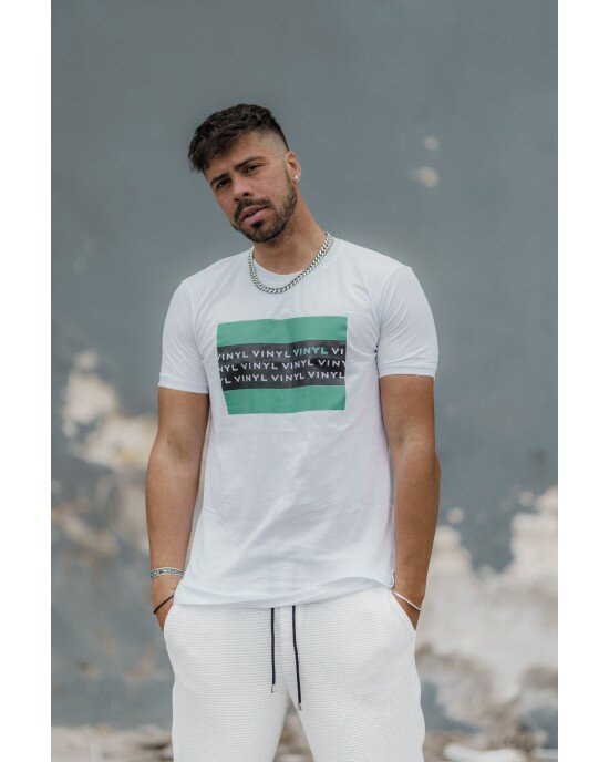 T-shirt Vinyl Art ασπρο T-shirt Vinyl Art ασπρο