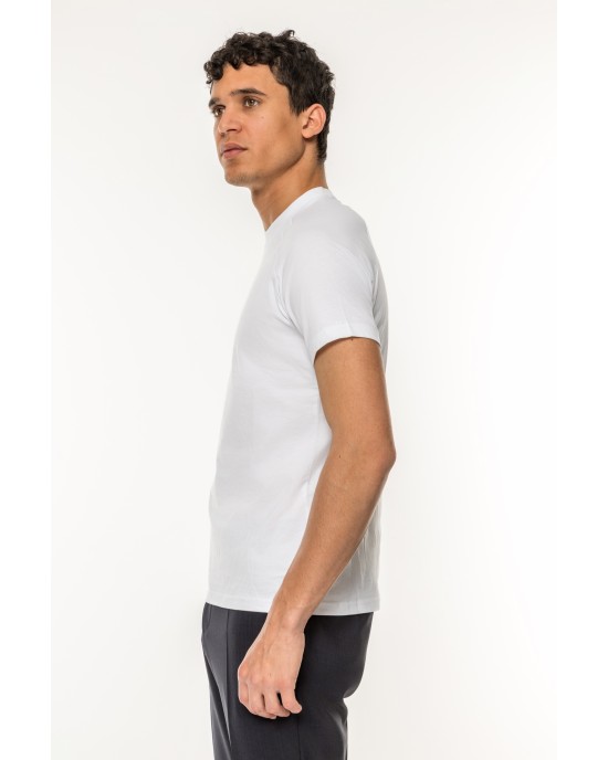 T-Shirt Boss άσπρο ΚΟΝΤΟΜΑΝΙΚΕΣ