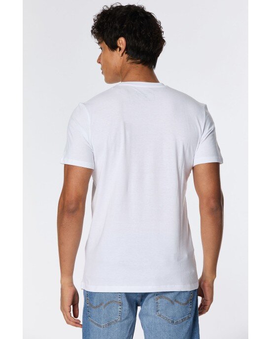 T-shirt Jack n Jones άσπρο T-shirt Jack n Jones άσπρο