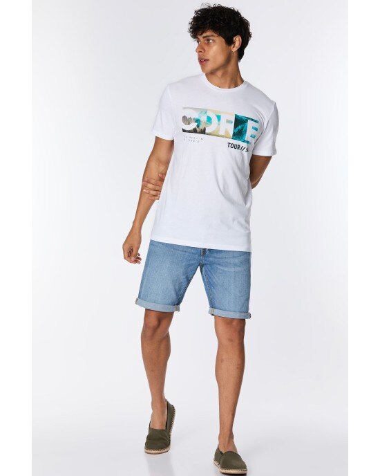 T-shirt Jack n Jones άσπρο T-shirt Jack n Jones άσπρο