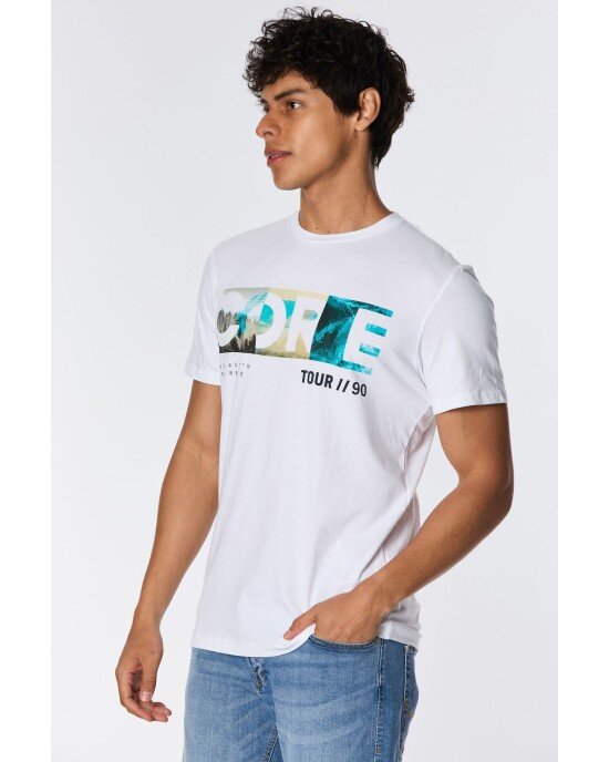 T-shirt Jack n Jones άσπρο T-shirt Jack n Jones άσπρο