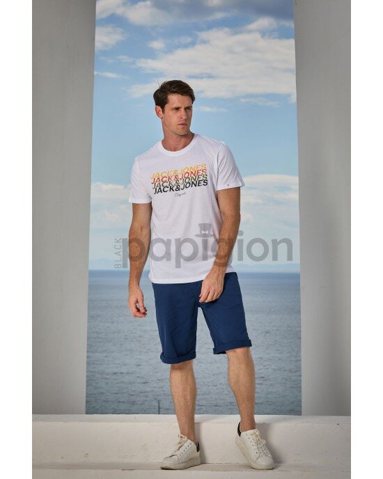 T-shirt Jack n Jones άσπρο T-shirt Jack n Jones άσπρο