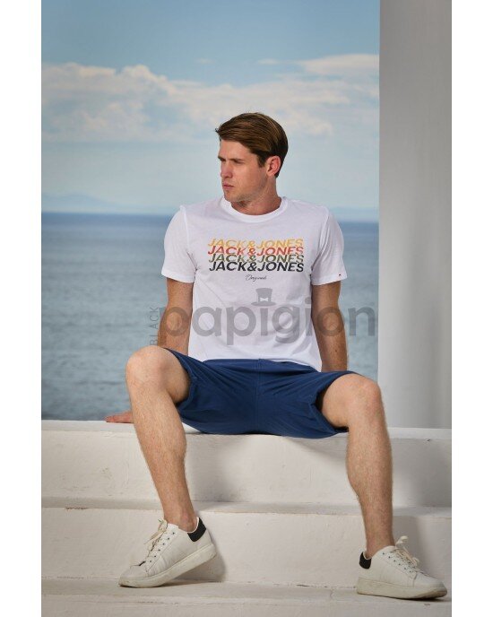 T-shirt Jack n Jones άσπρο