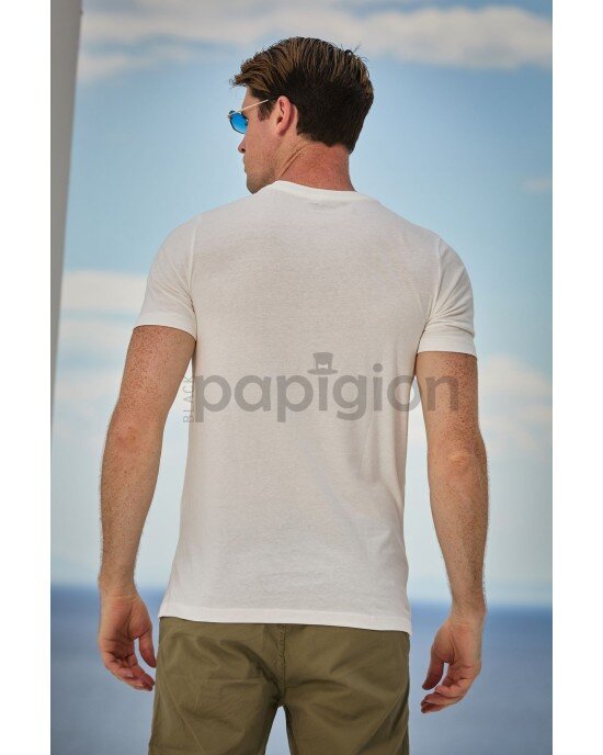 T-shirt Jack n Jones Ασπρο T-shirt Jack n Jones Ασπρο
