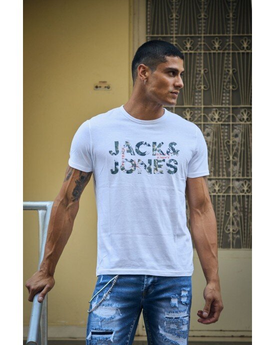 T-shirt Jack n Jones άσπρη