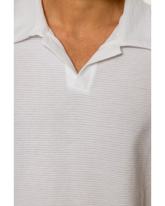 T-shirt Vittorio άσπρο ΚΟΝΤΟΜΑΝΙΚΕΣ