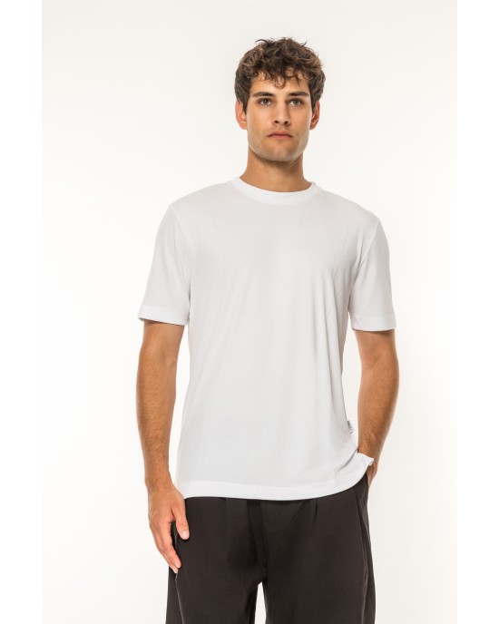 T-shirt Vittorio ασπρό ΚΟΝΤΟΜΑΝΙΚΕΣ