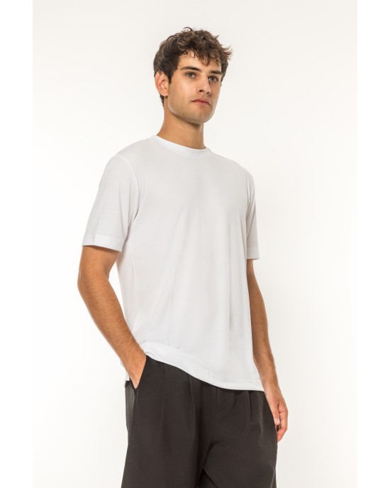 T-shirt Vittorio ασπρό ΚΟΝΤΟΜΑΝΙΚΕΣ